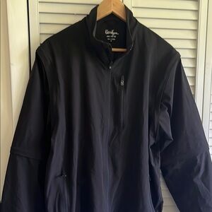 Men's Walter Hagen Black Windbreaker Golf Jacket